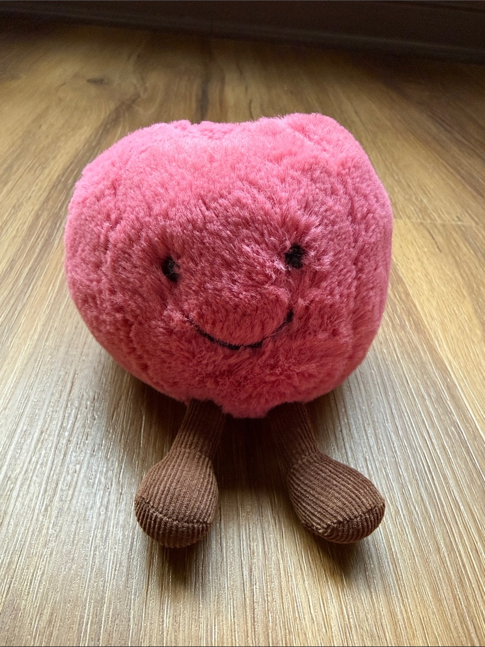 Authentic Jellycat Apple Keychain-missing the Stem/leaf/keychain